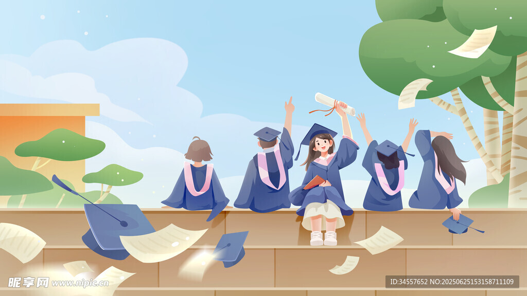 毕业季校园里的欢乐瞬间