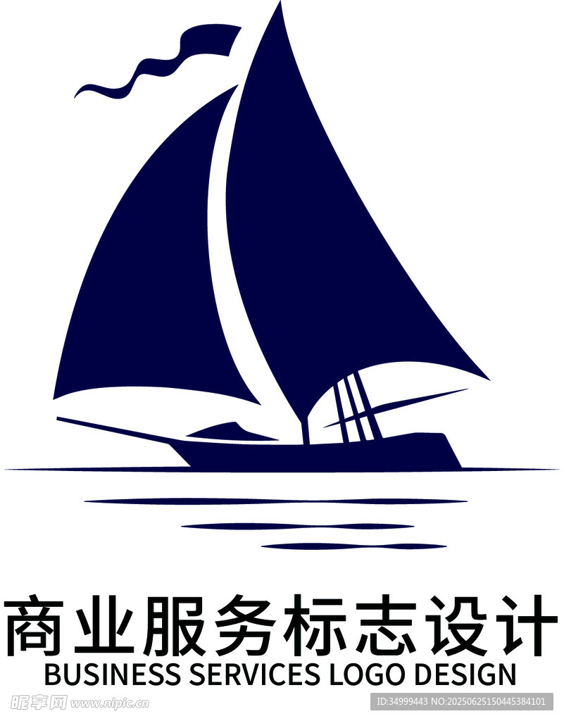 帆船logo图案