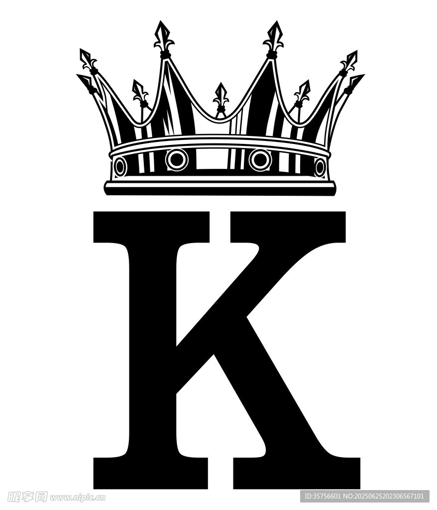 皇冠下的字母K标志
