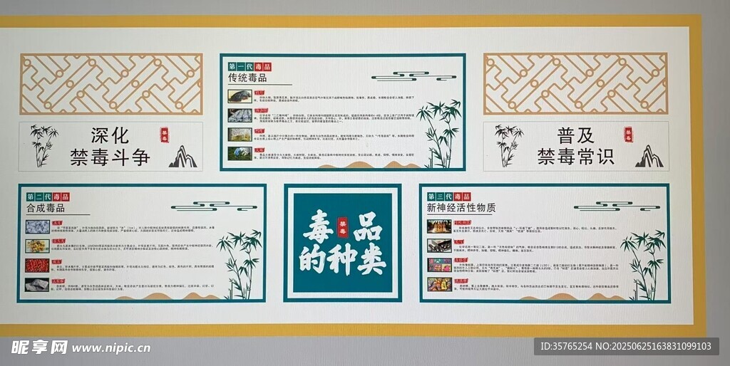 禁毒知识文化墙宣传文化墙