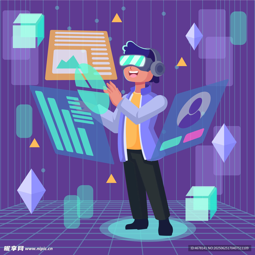 科技达人畅享虚拟现实世界