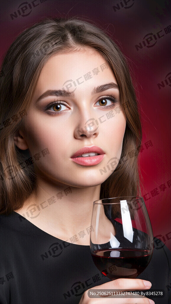 美丽欧洲女孩 人物偏右