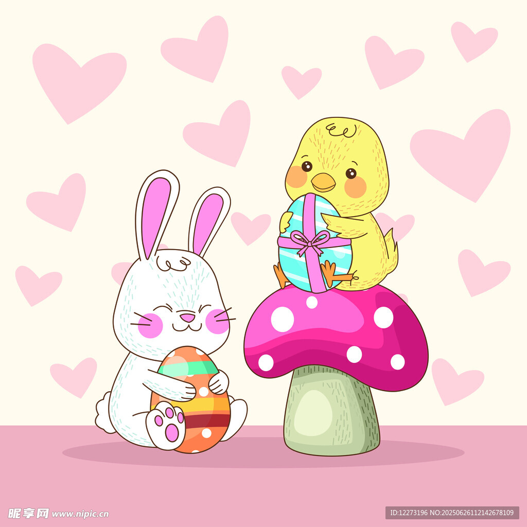 兔子小鸭的甜蜜礼物时刻