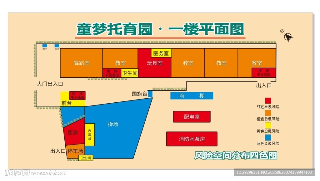 风险空间四色分布图
