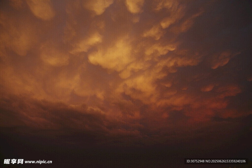 绚丽晚霞天空美景