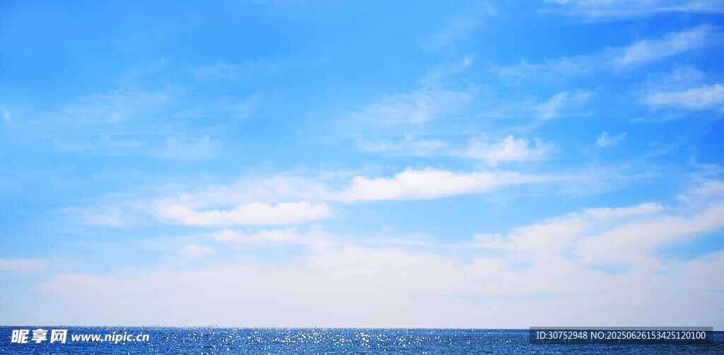 蓝天碧海的美丽景致