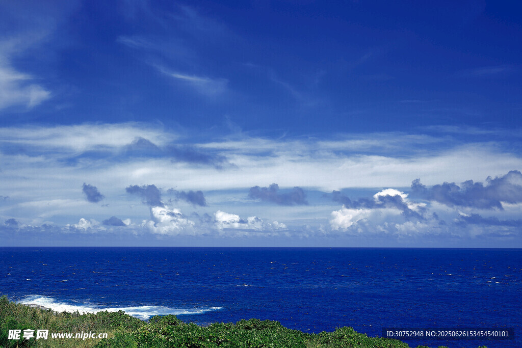 碧海蓝天海岸风光美景