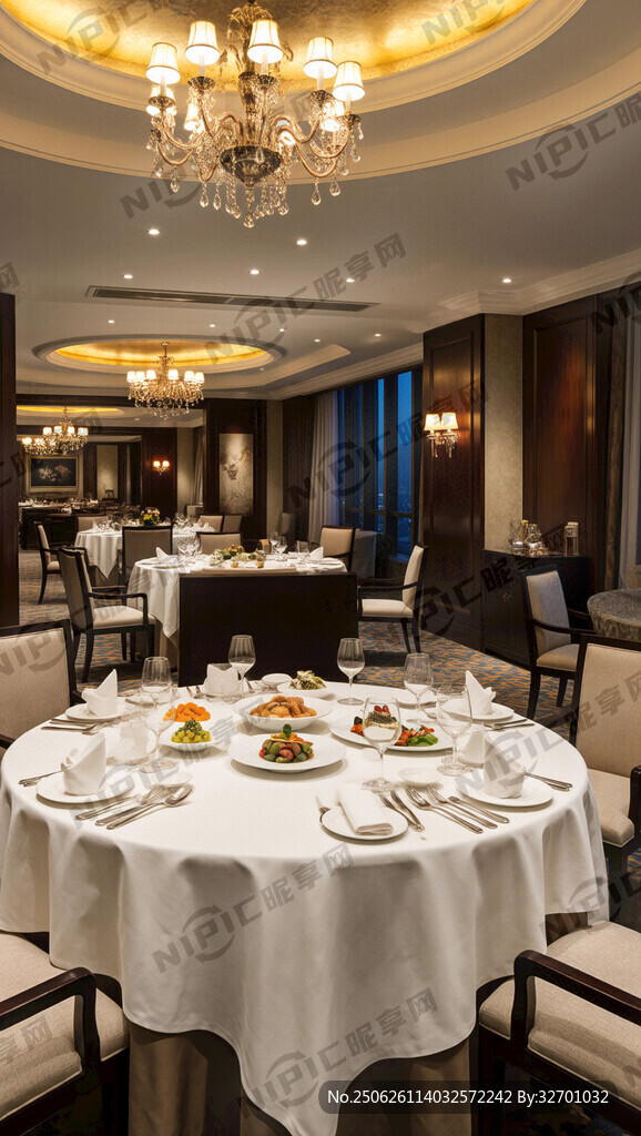 五星级酒店包厢餐桌