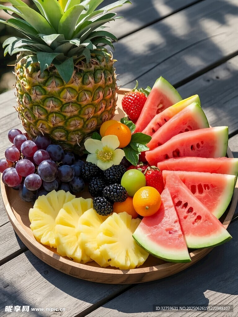 缤纷水果拼盘美味诱人