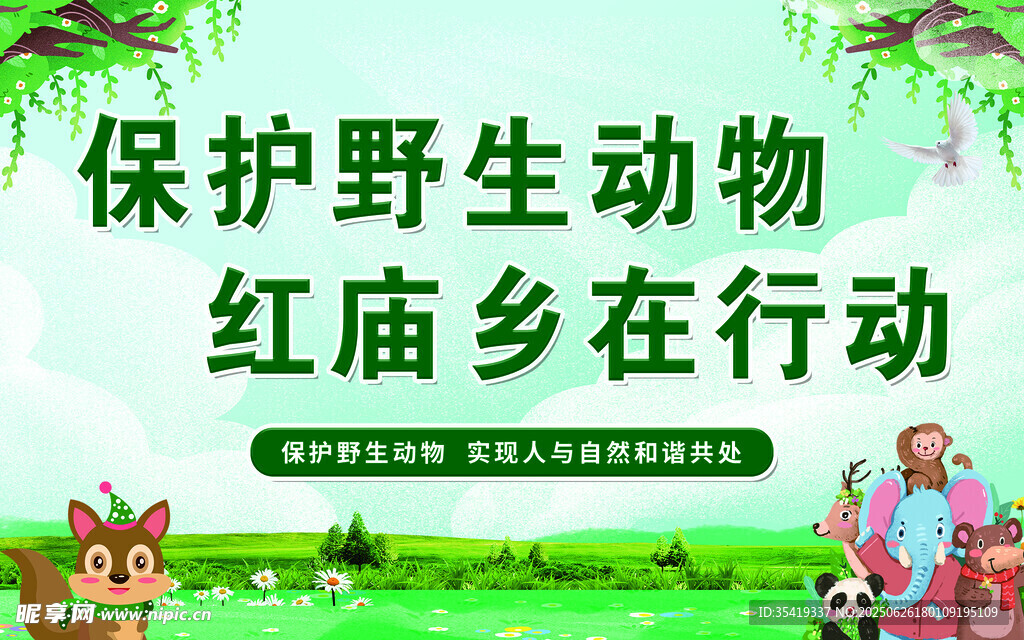 红庙乡开展野生动物保护行动