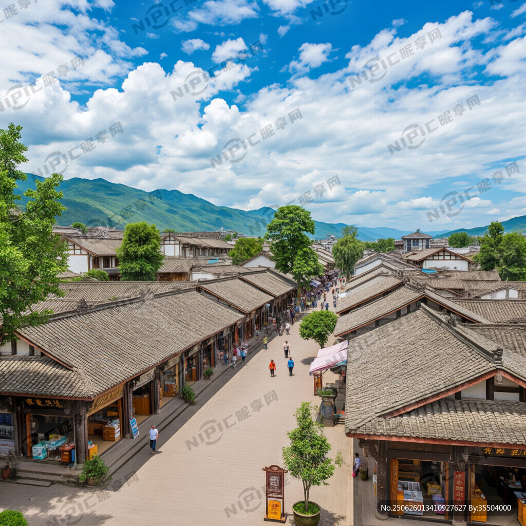 帮我生成一个街子古镇的平面图