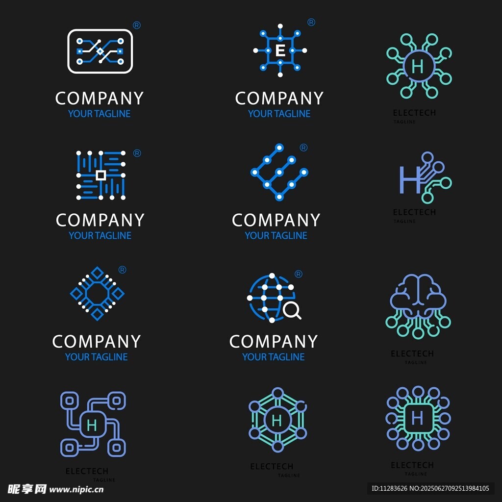科技感公司标志设计