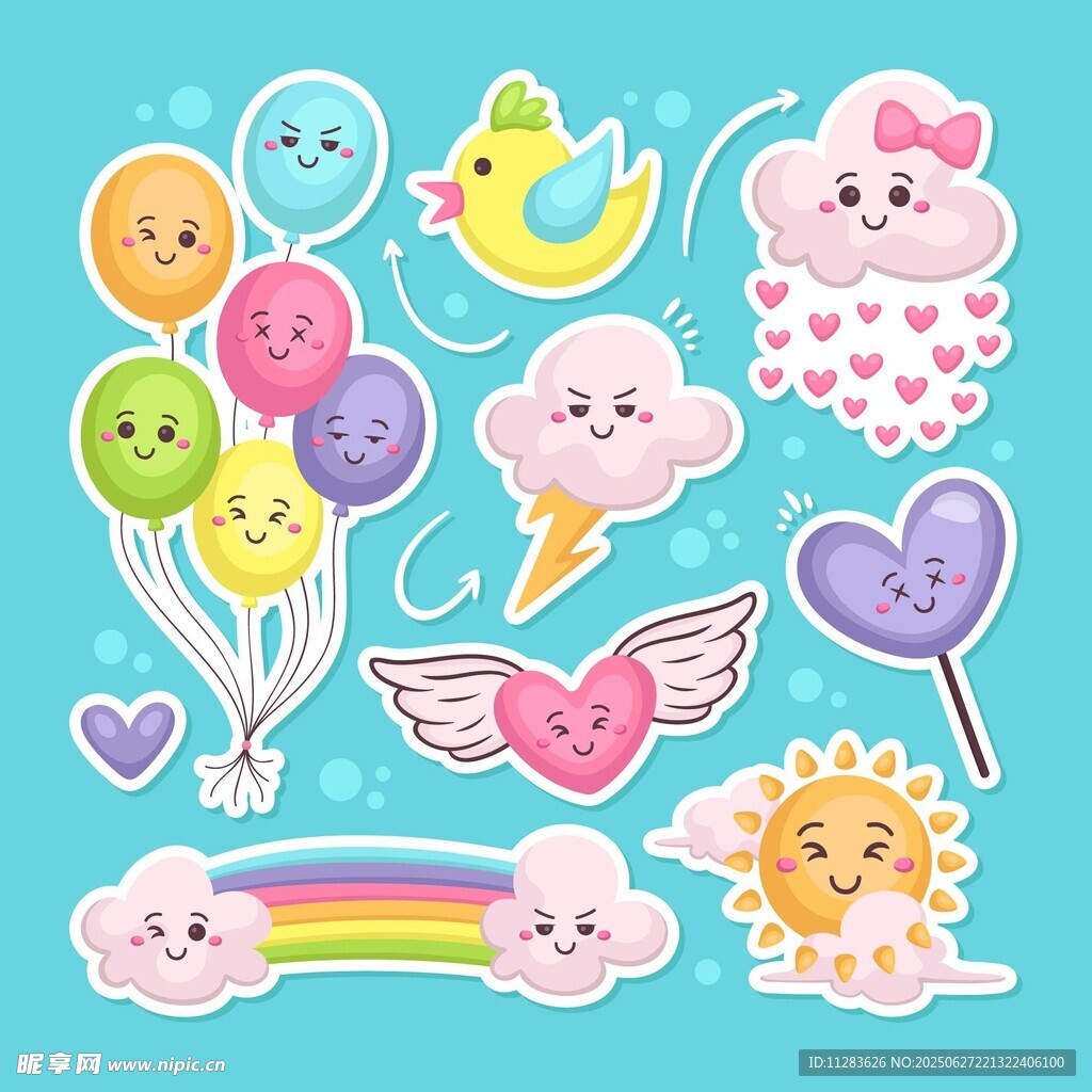 可爱卡通贴纸集合