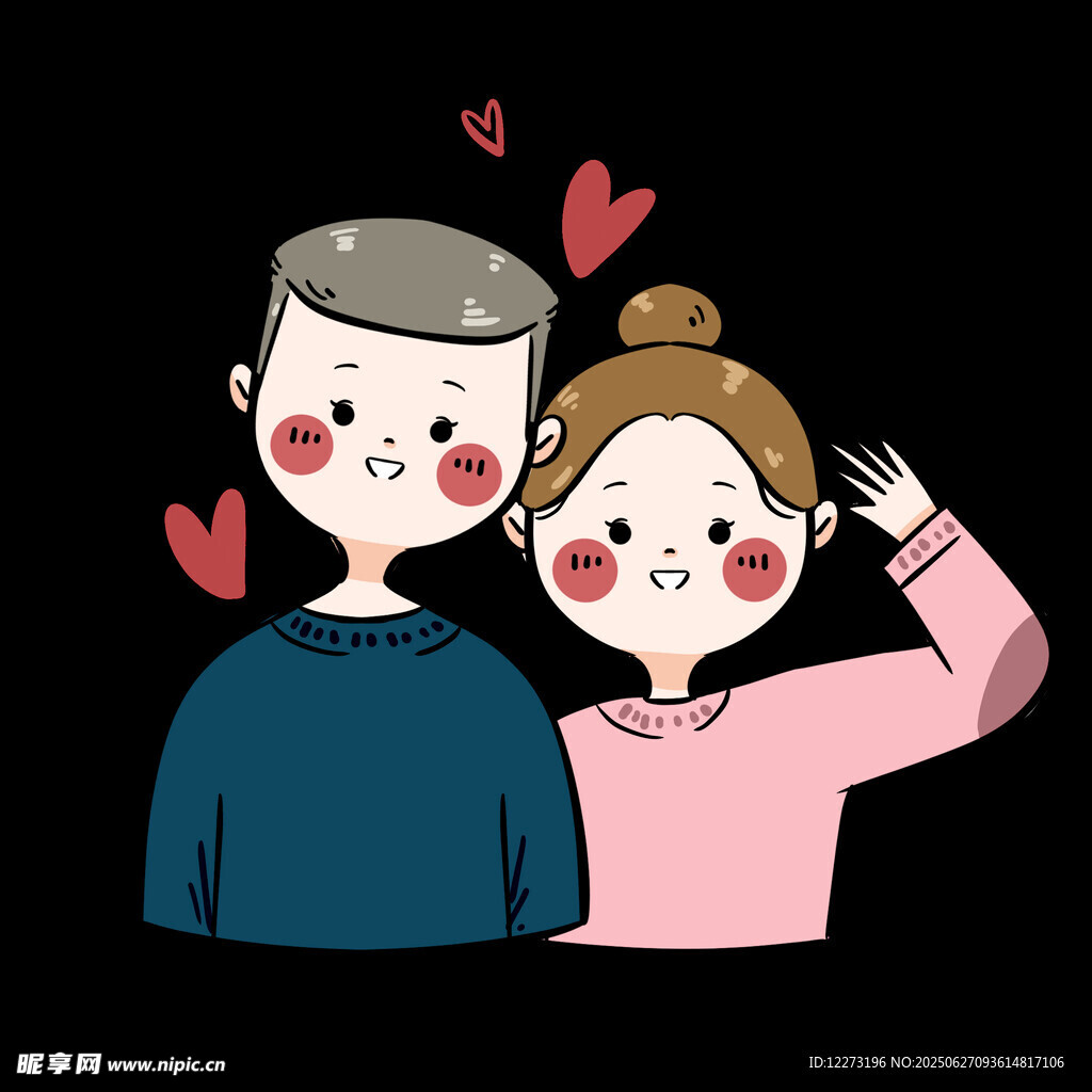 甜蜜情侣 爱意满满