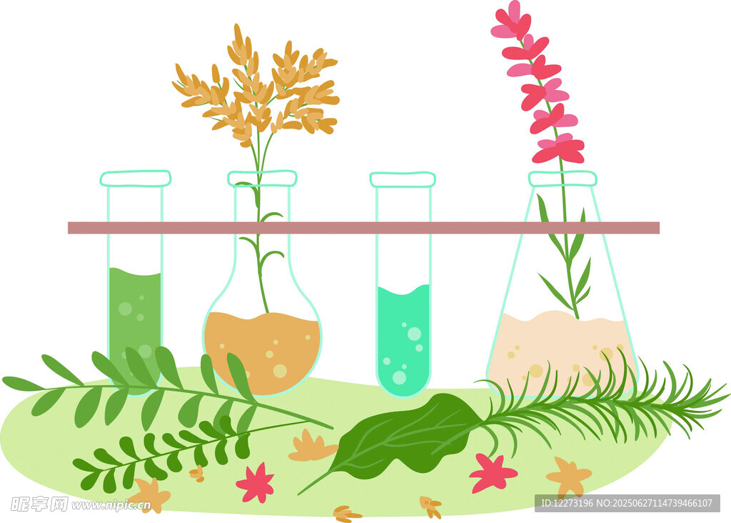 植物试管实验场景