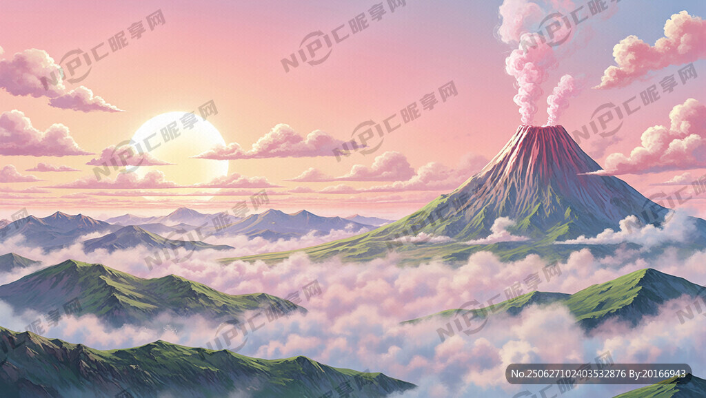 图片风格为梦幻插画