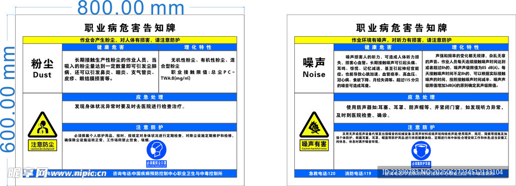 职业病危害告知牌  