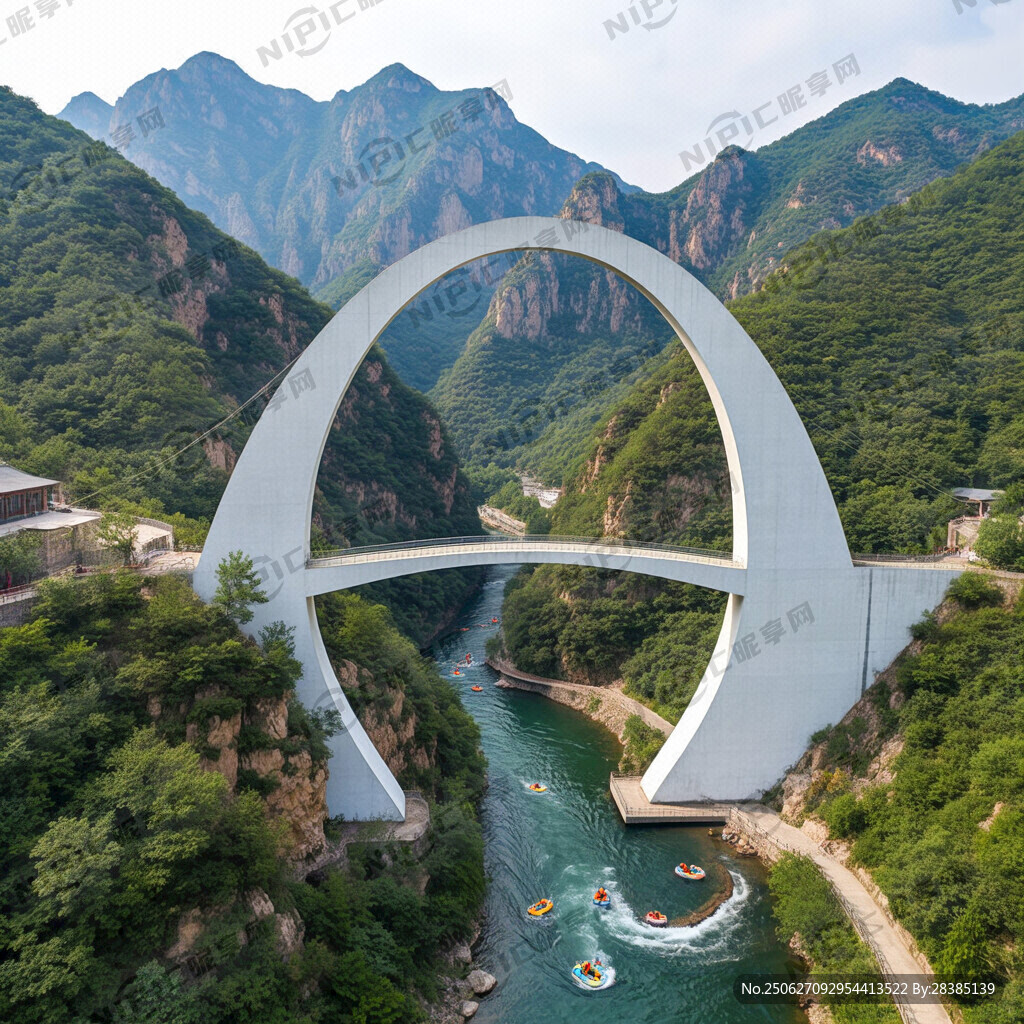 重渡沟大峡谷漂流异形门设计