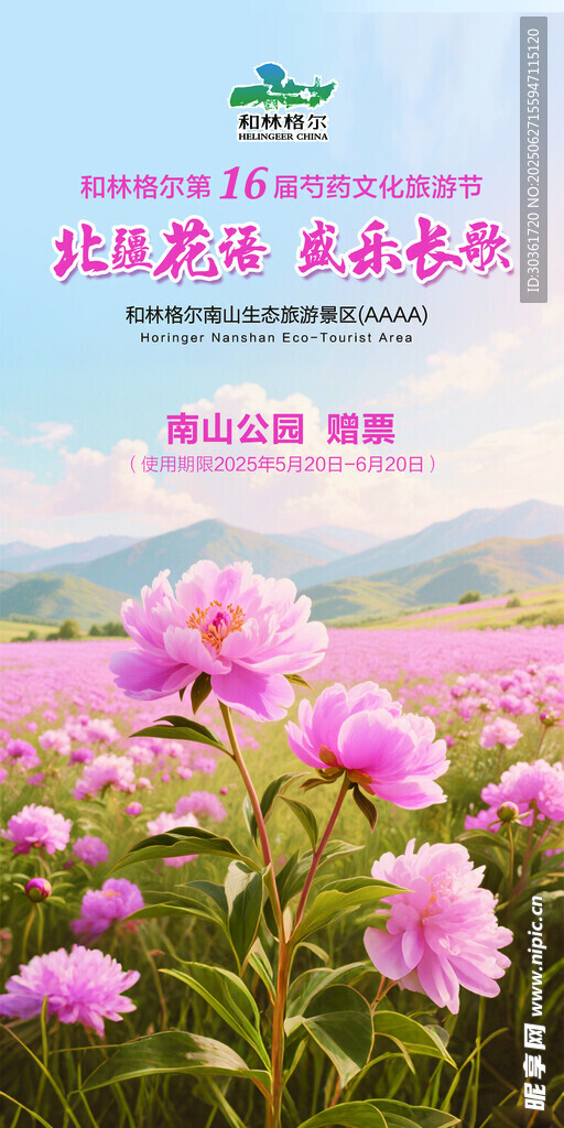 芍药节海报