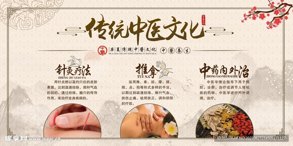 传统中医文化宣传展板