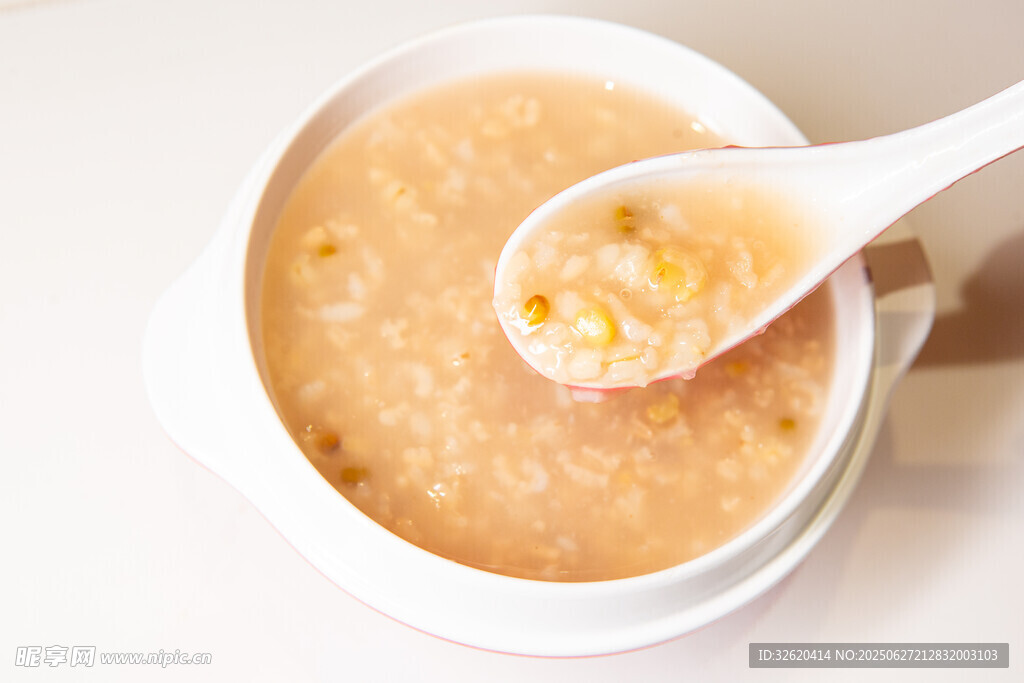 麦仁绿豆粥