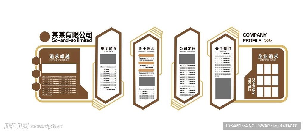 复古风格企业信息展示