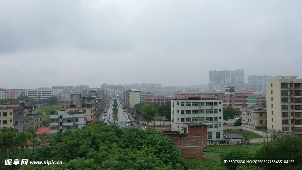 城市景观俯瞰图