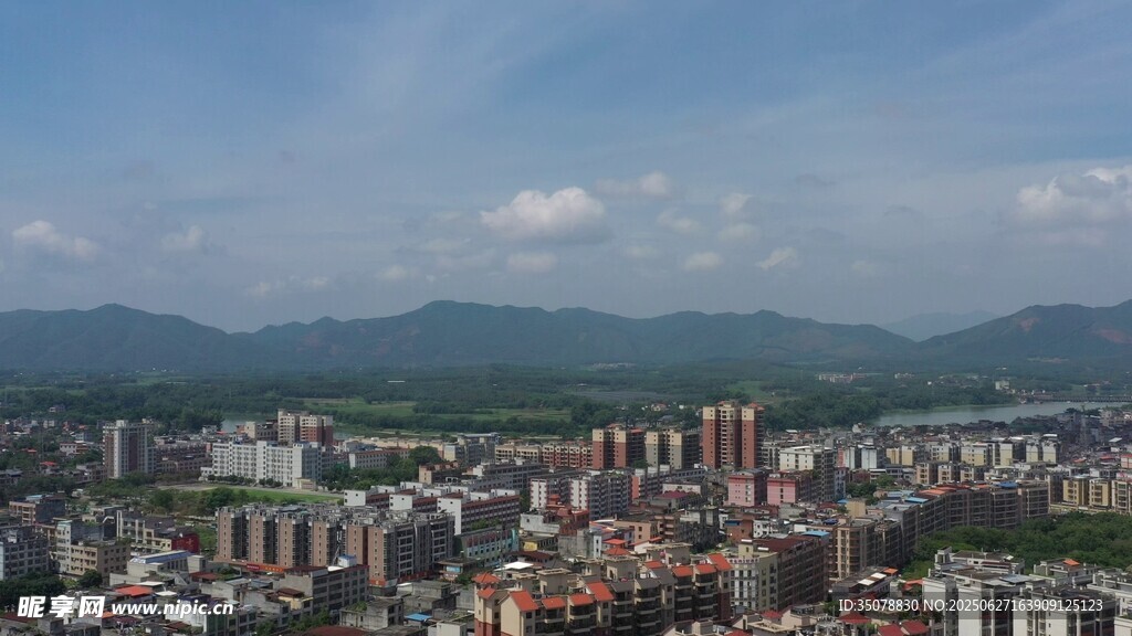 城市全景俯瞰图