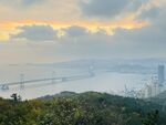 黄昏下的跨海大桥美景