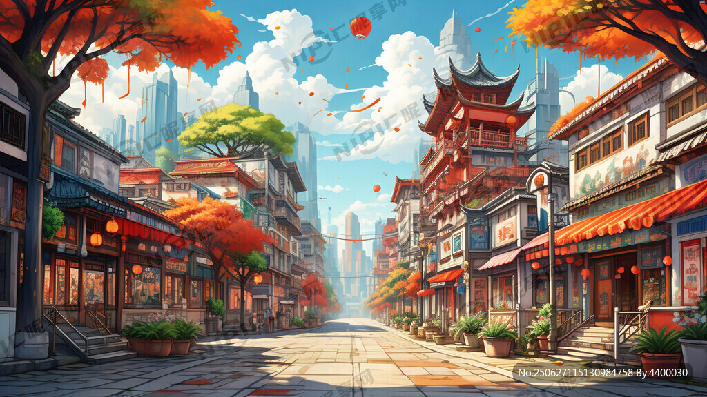 以广东岭南小镇文化为主题