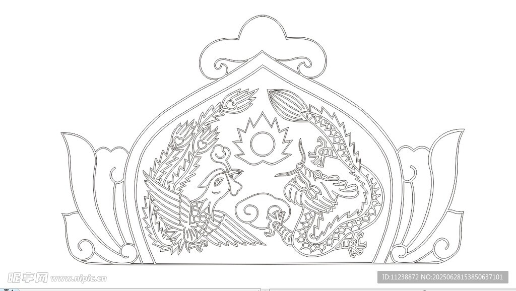 雕花石刻图案