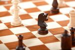 棋盘上的国际象棋棋子