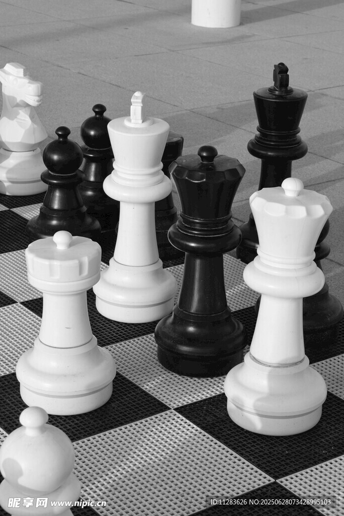 国际象棋棋子特写