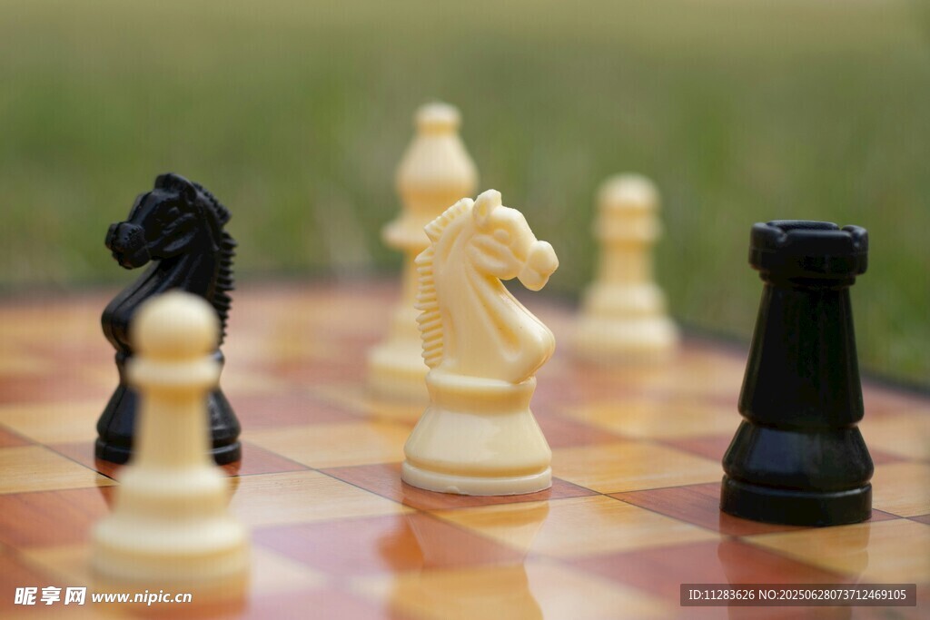 国际象棋棋子特写