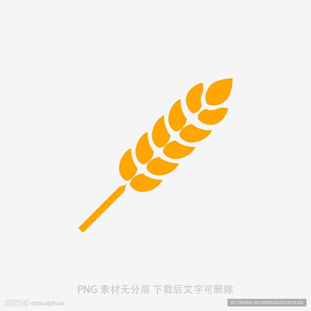 黄色麦穗图标