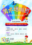 美术培训班招生海报