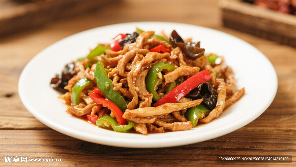 美味青椒炒肉丝