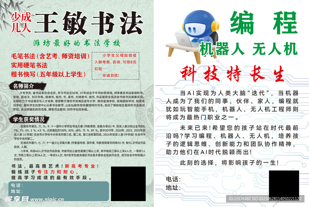 书法编程科技特长