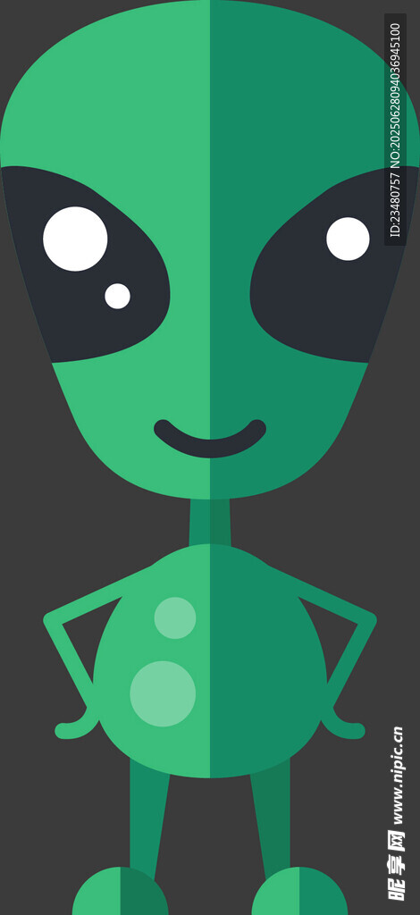 可爱外星小人形象