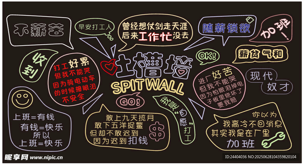 创意黑板风教育主题插画