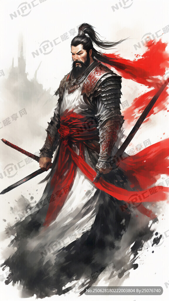 关羽 红脸长冉 立刀 威风凛凛