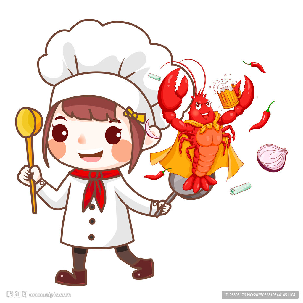 可爱小厨师形象