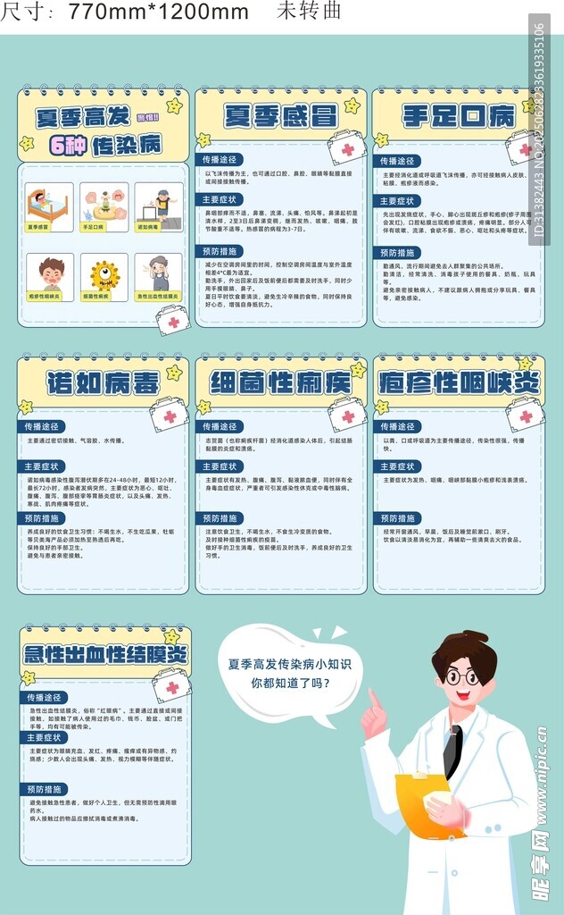 夏季幼儿园常见感染病预防