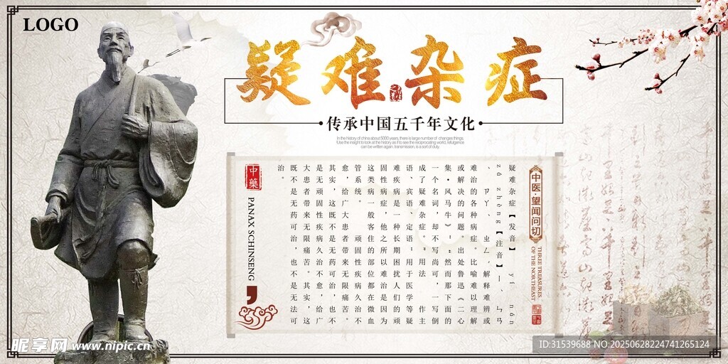 疑难杂症简约展板