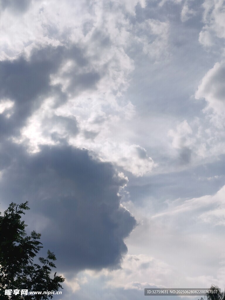 天空中厚重云层景观