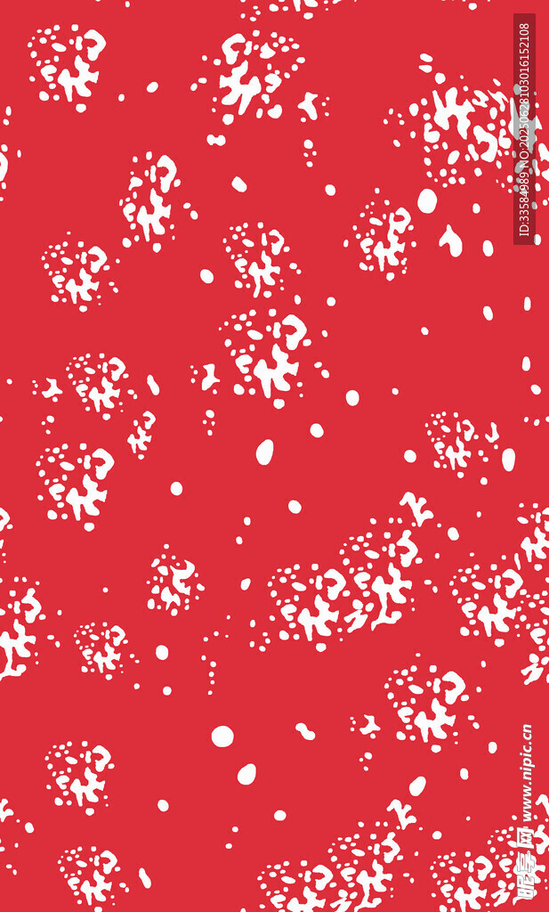 红色雪花纹理背景图