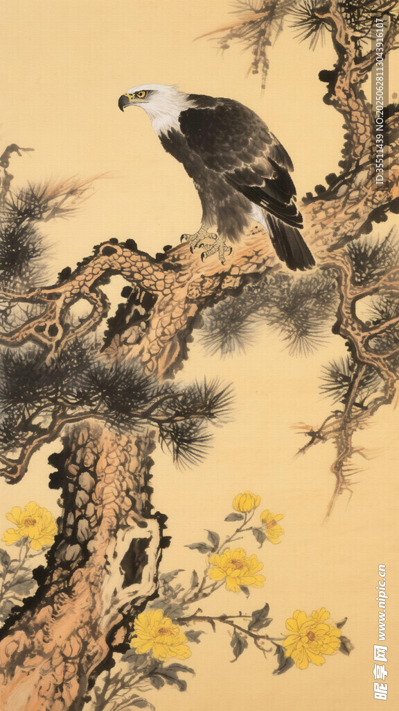 国画雄鹰