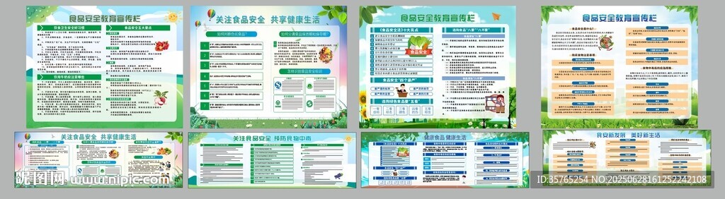 安全食品卫生宣传栏海报