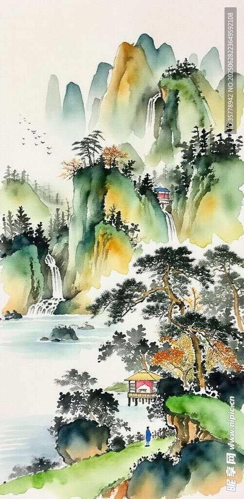 玄关山水画