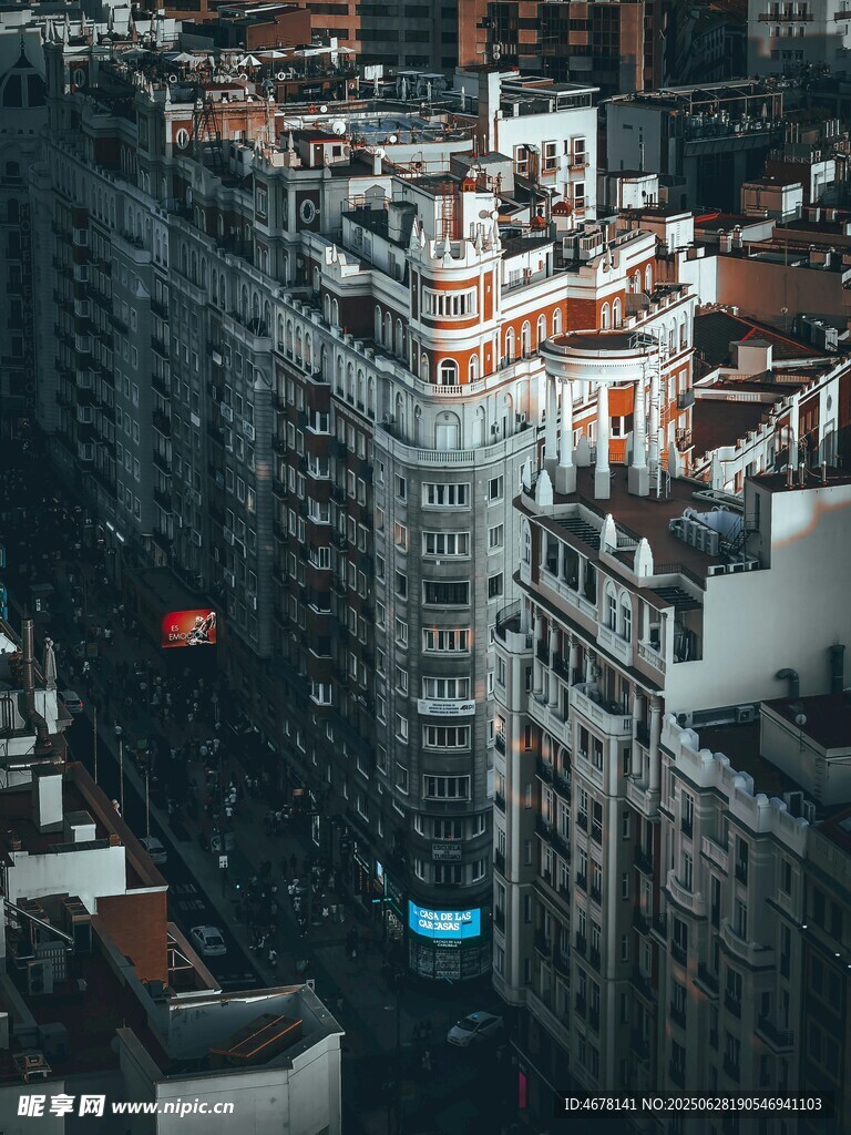 城市高楼俯瞰景象
